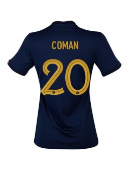 Frankrike Kingsley Coman #20 Replika Hemmakläder Dam VM 2022 Kortärmad